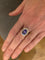 Bague Bague Pompadour Tanzanite Diamants Or Gris 58 Facettes B298