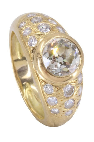 Bague 51 BAGUE JONC DIAMANTS 58 Facettes 077671