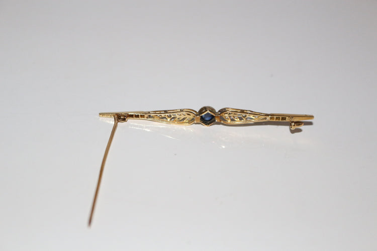 Broche Broche-barrette 1900 Art Nouveau 58 Facettes 498