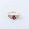 Bague 55 Bague en or, rubis 58 Facettes