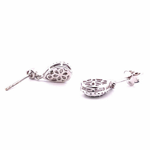 Boucles d'oreilles Boucles d’oreilles diamants forme goutte 58 Facettes