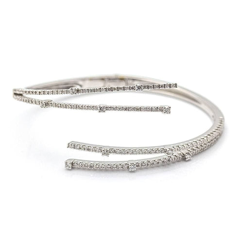 Bracelet Bracelet Or blanc Diamants 58 Facettes D359739LF