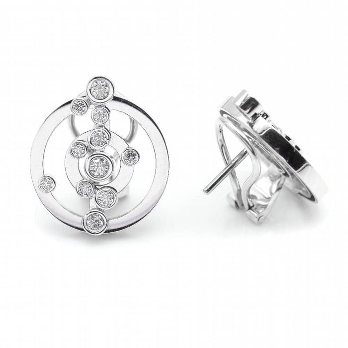 Boucles d'oreilles Boucles d'oreilles ADAGIO Or Blanc et Diamants 58 Facettes N102891