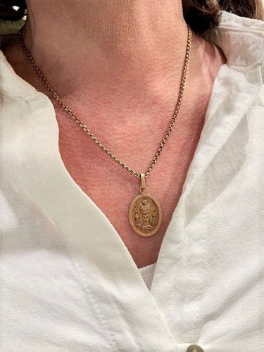 Pendentif MÉDAILLE ANCIEN CALICE 58 Facettes 049511