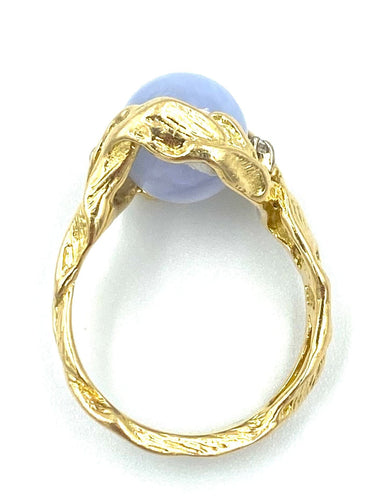 Bague GILBERT ALBERT. Bague or jaune et diamants 58 Facettes