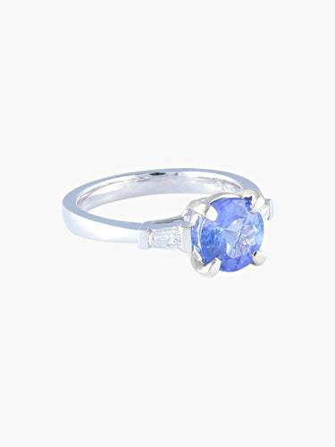 Bague 52 Bague Tanzanite Diamants 58 Facettes