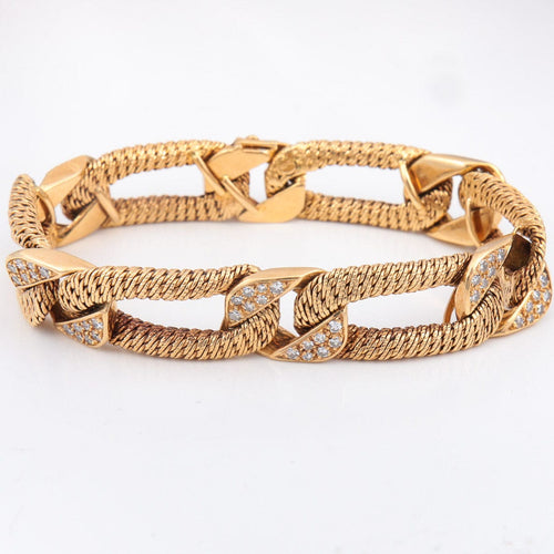 Bracelet GEORGES LENFANT, Rare Bracelet en Or & Diamants 58 Facettes DV0031-1