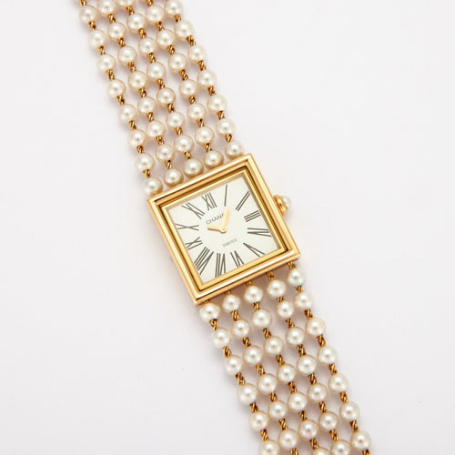 Montre CHANEL- Montre de dame bracelet Perles 58 Facettes