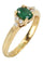 Bague 53 BAGUE MODERNE ÉMERAUDE ET DIAMANTS 58 Facettes 054051