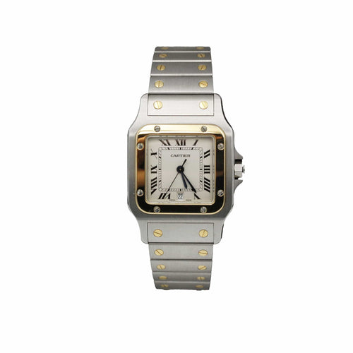 Montre CARTIER - Montre "Santos Galbée" Acier Or jaune 58 Facettes 230368R