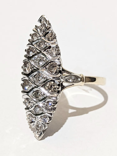 Bague Bague marquise diamants 58 Facettes