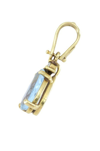 Pendentif PENDENTIF AIGUE MARINE ET DIAMANT 58 Facettes 048831