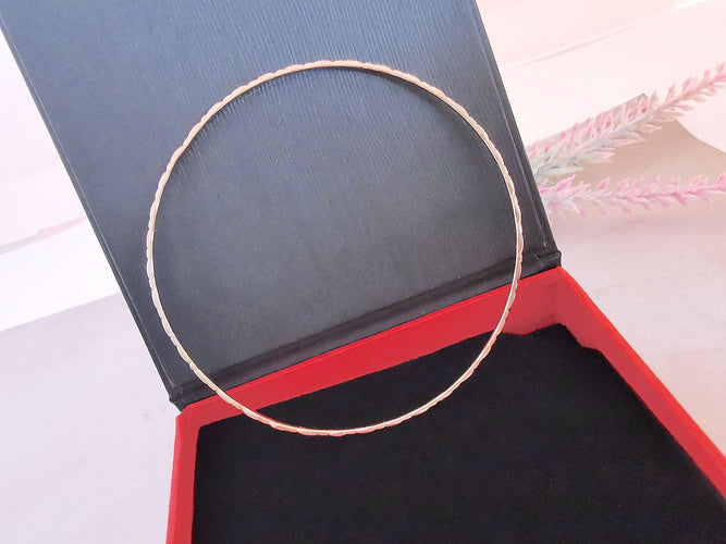 Bracelet Bracelet Jonc ciselé 5,46 gr Or Rose 58 Facettes AA 1492