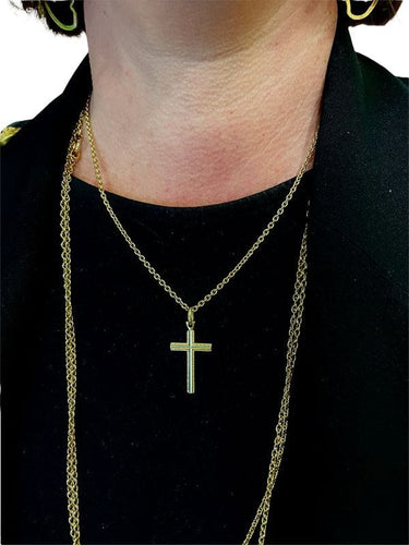 Pendentif CROIX MODERNE 58 Facettes 045861