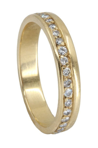 Bague 59 DEMI-ALLIANCE DIAMANTS 58 Facettes 053771