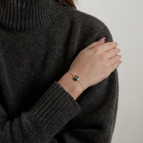 Bracelet CARTIER - Bracelet AMULETTE Malachite Diamant 58 Facettes