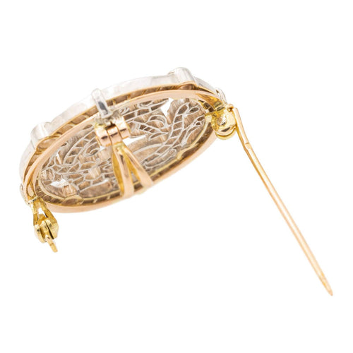 Pendentif Pendentif Broche Or blanc Diamant 58 Facettes 2242415CN