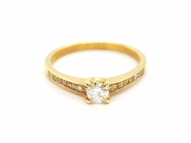 Bague 53 Bague Solitaire Or jaune Diamant 58 Facettes 578745RV