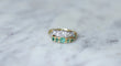 Bague Bague lignes diamants et émeraudes 58 Facettes