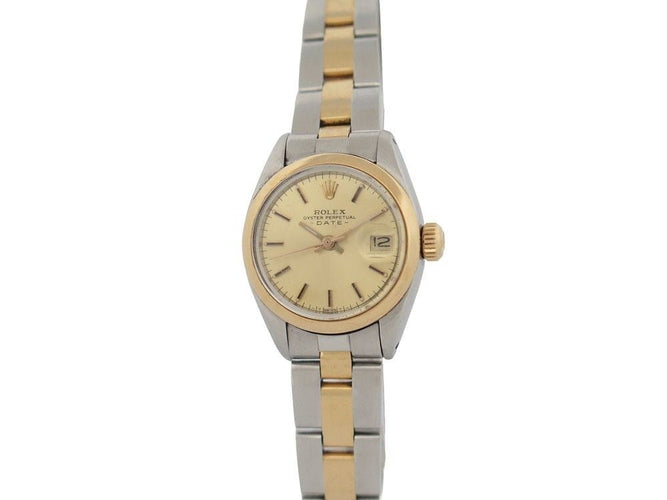 Montre vintage montre ROLEX lady datejust 26 mm or et acier automatique 58 Facettes 256117