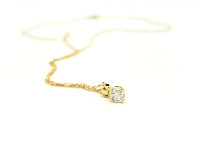 Collier Collier Chaîne + pendentif Or jaune Diamant 58 Facettes 579124RV