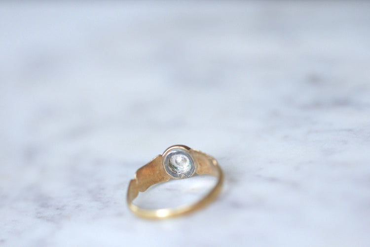 Bague Bague jonc émaillée en or et diamant 58 Facettes