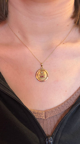 Pendentif AUGIS Médaille or 58 Facettes 096421021633