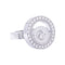 Bague 52 Bague Chopard, "Happy Spirit", or blanc, diamants. 58 Facettes 33528