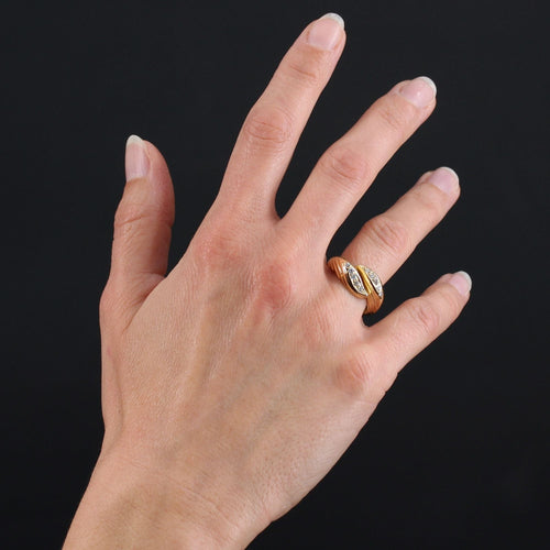 Bague 55 Bague diamants or jaune 58 Facettes 22-423