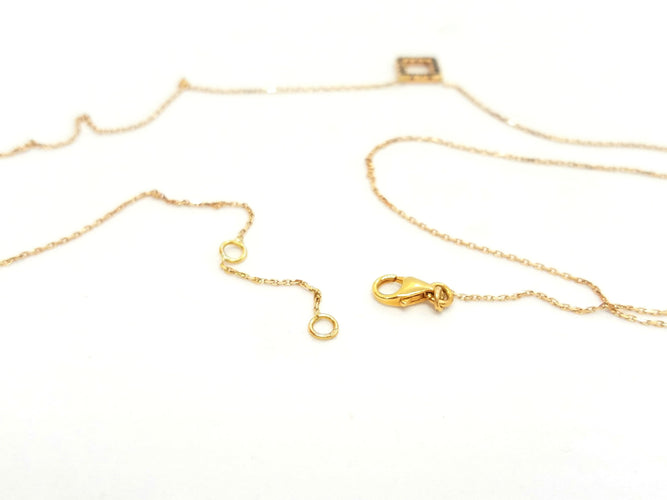 Collier Collier Or rose Diamant 58 Facettes 579207RV