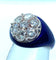 Bague Bague diamants émaillés bleus 58 Facettes