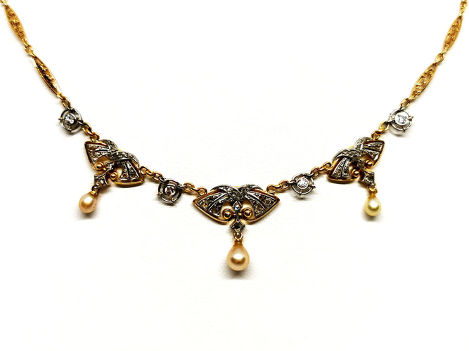 Collier Collier Art déco Or jaune Diamant 58 Facettes 1139165CD