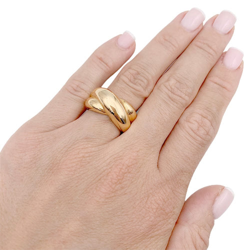 Bague 51 Bague vintage Cartier, "Colisée", or jaune. 58 Facettes 33039