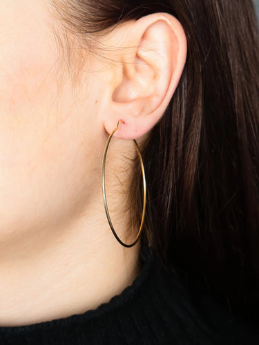 Boucles d'oreilles Or Jaune BOUCLES D'OREILLES "CRÉOLES" OR 58 Facettes BO/220022