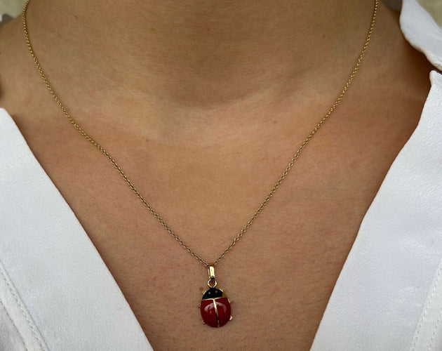 Pendentif PENDENTIF COCCINELLE 58 Facettes BO/220104 NSS