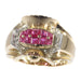 Bague 56 Bague avec rubis et diamants 58 Facettes 20027-0055