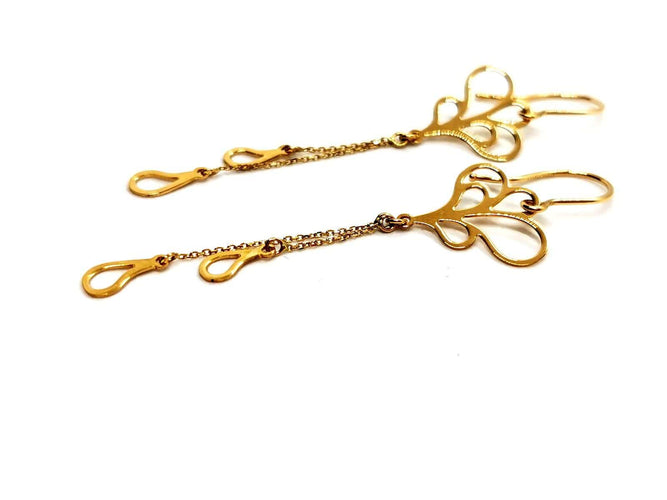 Boucles d'oreilles Boucles d'oreilles Pendantes Or jaune 58 Facettes 1292329CN