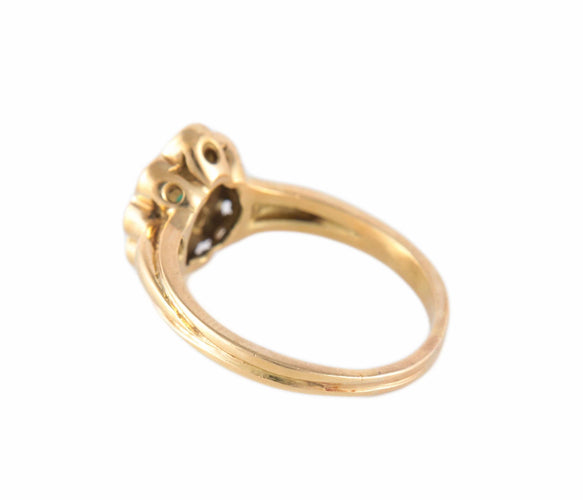 Bague BAGUE FLEUR, EMERAUDE & DIAMANTS 58 Facettes BO/220093 NSS