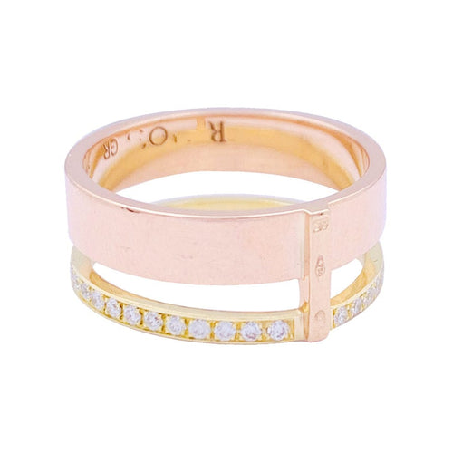 Bague 53 Bague Repossi, "Berbère", deux ors et diamants. 58 Facettes 33387