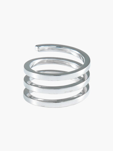 Bague Or Blanc / 52 BAGUE "SPIRALE" DINH VAN 58 Facettes BO/220002 STA