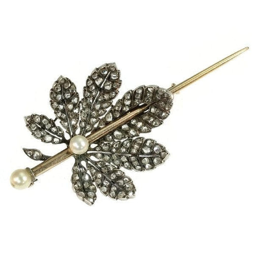 Broche Broche diamant, perle 58 Facettes 13361-0011