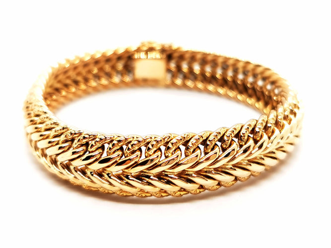 Bracelet Bracelet Maille américaine Or jaune 58 Facettes 1641124CN