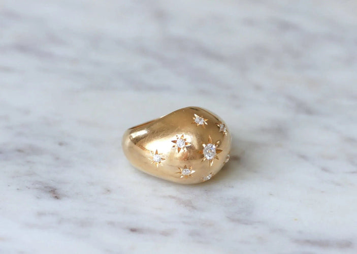 Bague Bague jonc constellation diamants 58 Facettes