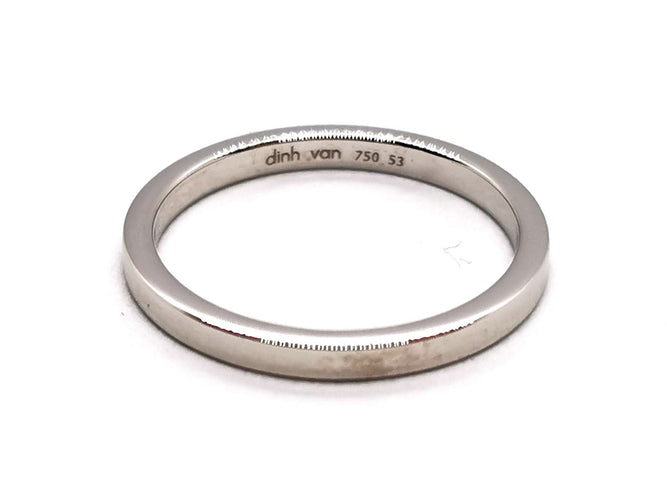 Bague 53 Dinh Van Bague Alliance Or blanc 58 Facettes 1292282CN