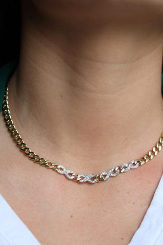 Collier Collier Infini Or jaune Diamant 58 Facettes 1800982CN