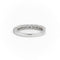 Bague 54 Bague Demi alliance Or blanc Diamant 58 Facettes 2107602CN