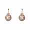 Boucles d'oreilles Dormeuses anciennes or rose perles fines 58 Facettes 20-185