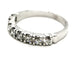 Bague 51 Bague Demi alliance Or blanc Diamant 58 Facettes 1588626CN