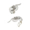 Boucles d'oreilles Boucle d'oreilles volutes en platine, or blanc et diamants. 58 Facettes 31660