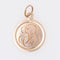 Pendentif Médaille ancienne de baptême or rose 58 Facettes 07-130